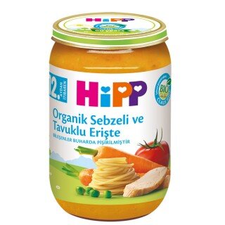 Hipp Organik Sebzeli ve Tavuklu Erişte 220 gr Kavanoz Mama kullananlar yorumlar